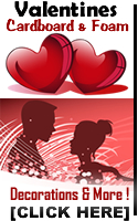 Valentines Decoration and Props Foam and Cardboard - Custom Retail Displays