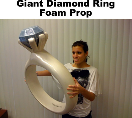 prop giant wedding ring