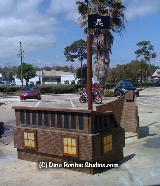 pirate party ship foam prop