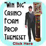 Win Big Casino Foam Themeset for Parties and Events