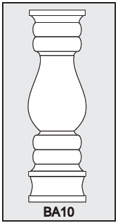 Balusters - Architectural foam shapes