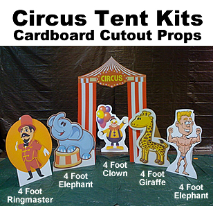 Circus Tent Kits - Theme Set - Cardboard Cutout Prop
