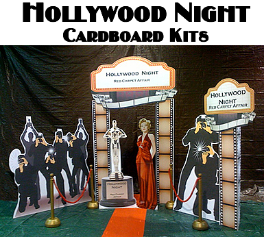 Hollywood Night Red Carpet Affair Cardboard Cutout Theme Set 17 products