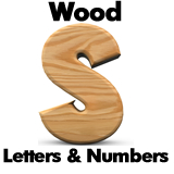 Custom Wood Letters  and Numbers