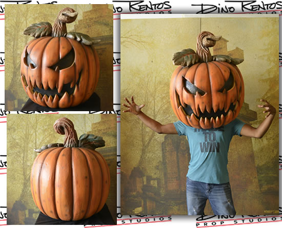 Custom Foam Big Head Halloween Pumpkin Wearable Props