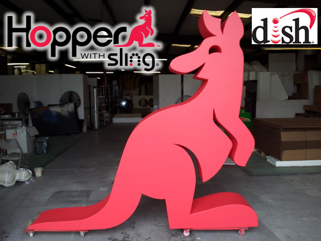 Custom 3D Foam Sculptured Hopper Decor for Retail Display and Tradeshows