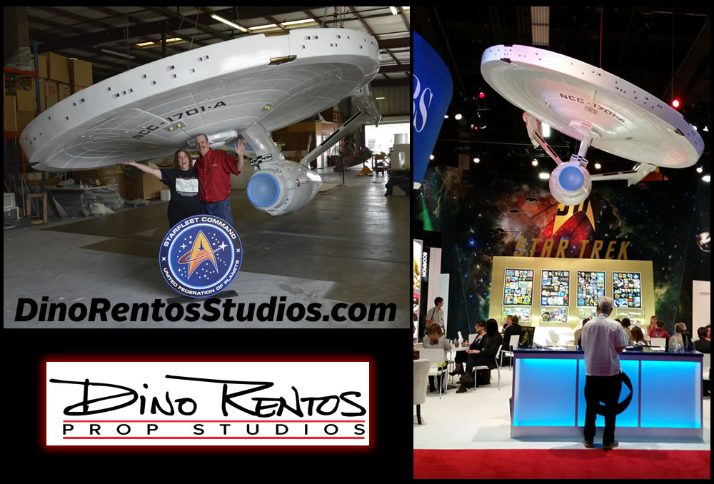 Enterprise Star Trek Custom Foam Prop for Tradeshow Displays and Conventions