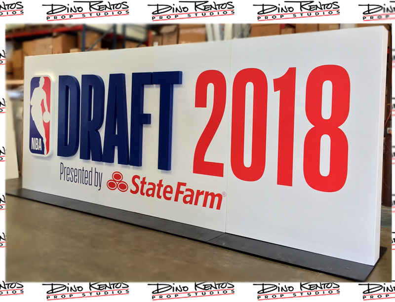 Custom Foam NBA Draft 2018 Monolith Sign for outdoor use