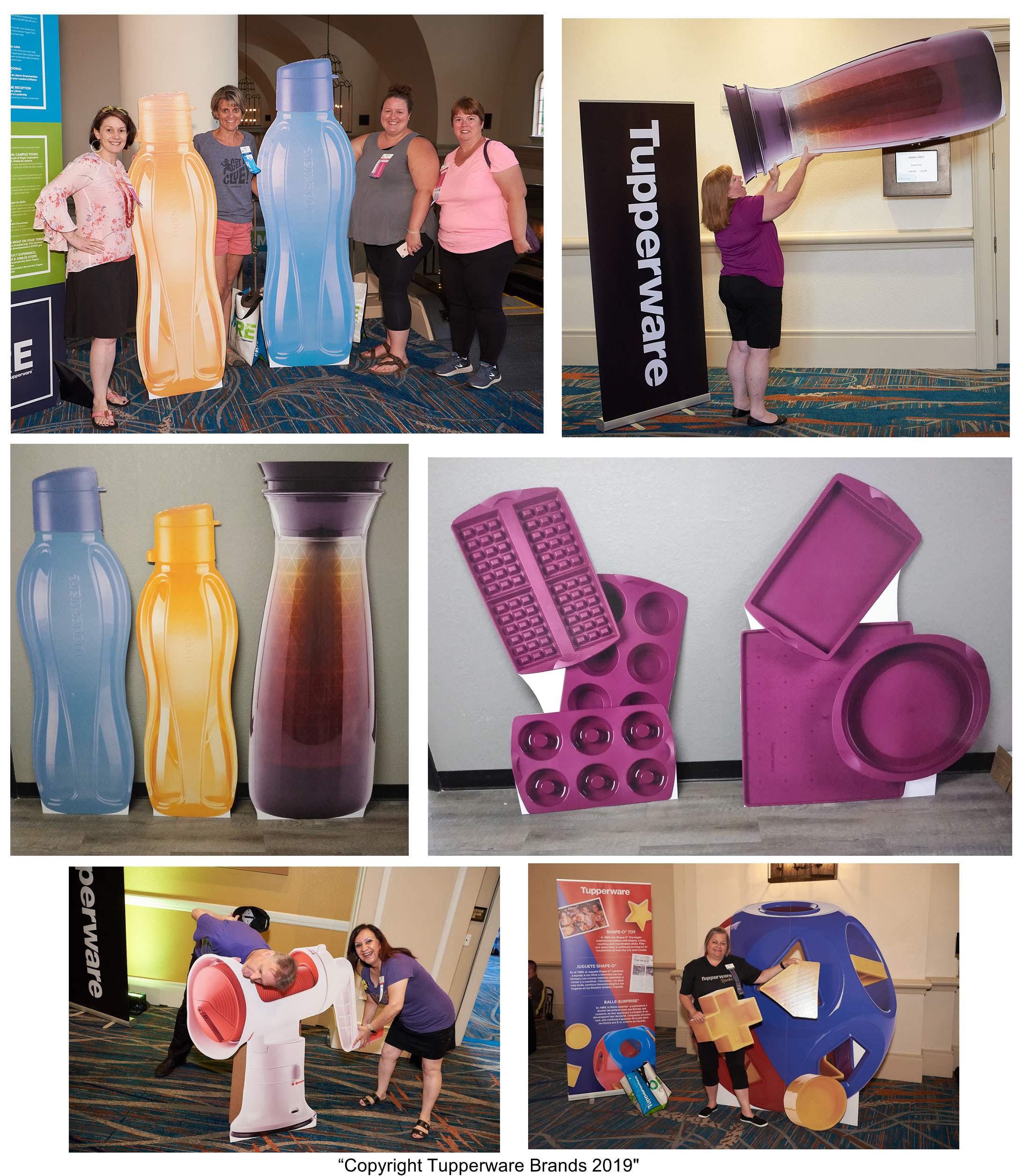 Tupperware Custom Cardboard Cutout Standups for Tradeshows and Events