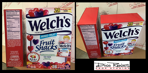 Welch's Box 3D Cardboard Cutout Standup Prop for retail and tradeshow displays