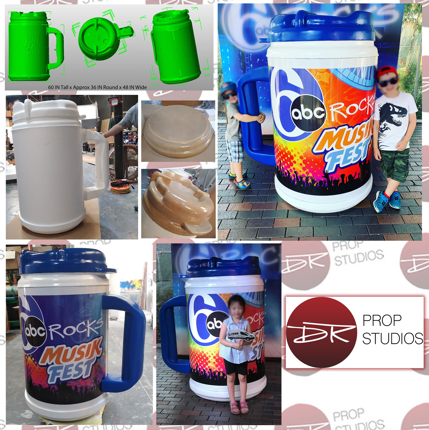 abc musikfest large foam mug for events and tradeshows 