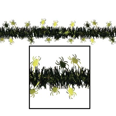 FR Metallic Spider Garland 12' FR Metallic Spider Garland 12'