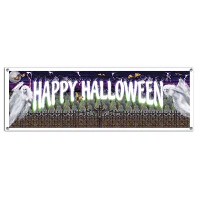 Happy Halloween Sign Banner Vinyl Happy Halloween Sign Banner Vinyl
