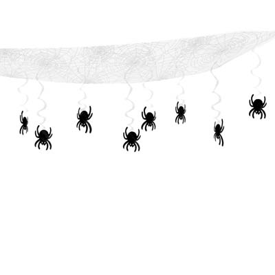 Spider Web Ceiling D�cor 12" x 12'