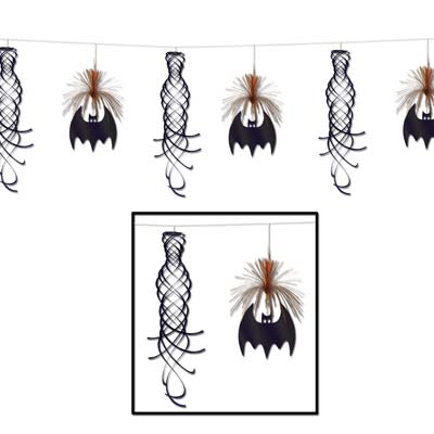 Bat Shimmer Garland 10'