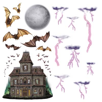 Haunted House & Night Sky Props 7"-40" Haunted House & Night Sky Props 7"-40"