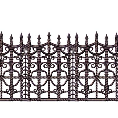 Creepy Fence Border 24" x 30' Creepy Fence Border 24" x 30'