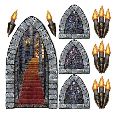 Stairway, Window & Torch Props 18"-60"