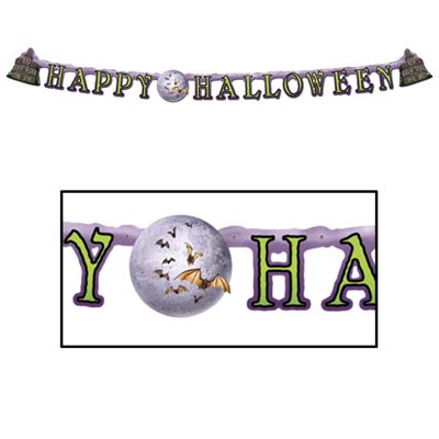 Happy Halloween Streamer 6" x 6'  