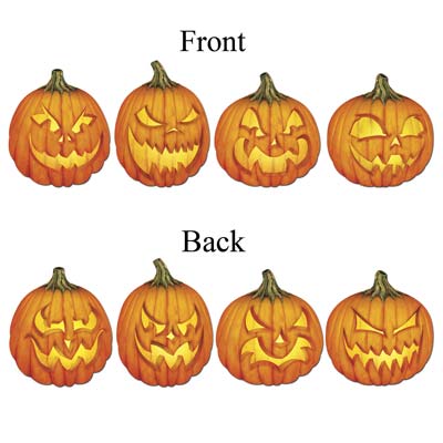 Scary J-O-L Cutouts 14" Scary J-O-L Cutouts 14"
