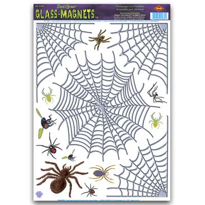 Spider & Web Clings 12" x 17" Spider & Web Clings 12" x 17"