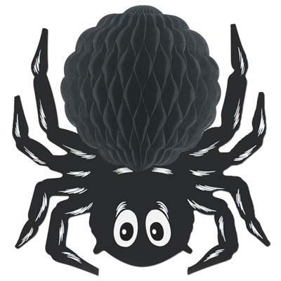 Black Tissue Spider 14" Black Tissue Spider 14"