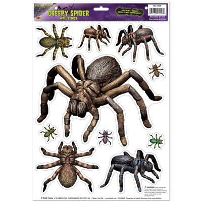 Creepy Spiders Peel 'N Place