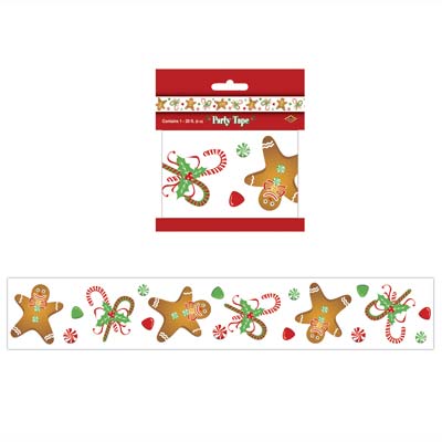 Gingerbread Man Party Tape 3" x 20'
