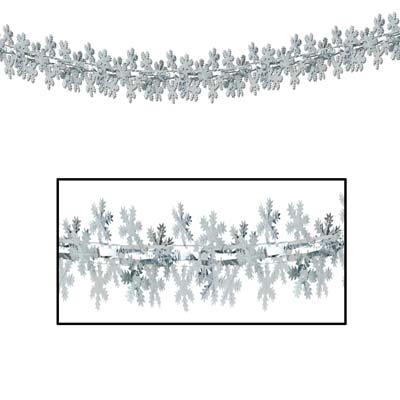 Snowflake Garland/Column 12" x 9'