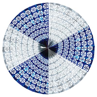 Snowflake Jumbo Display Fan 4'