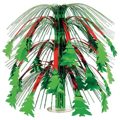 Christmas Tree Cascade Centerpiece 18" 