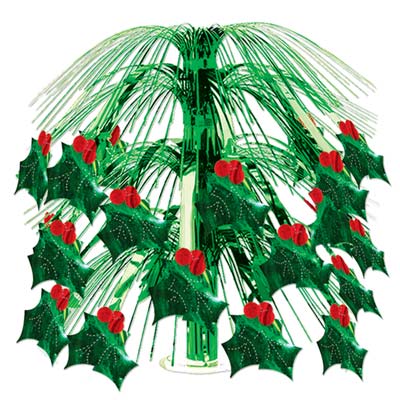 Holly & Berry Cascade Centerpiece 18"