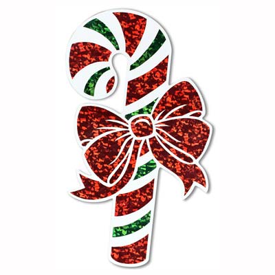 Prismatic Candy Cane Cutout 