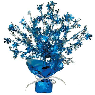 Snowflake Gleam 'N Burst Centerpiece 15"