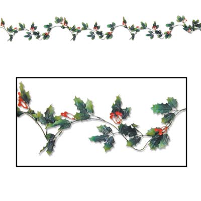 Holly & Berry Garland 6'