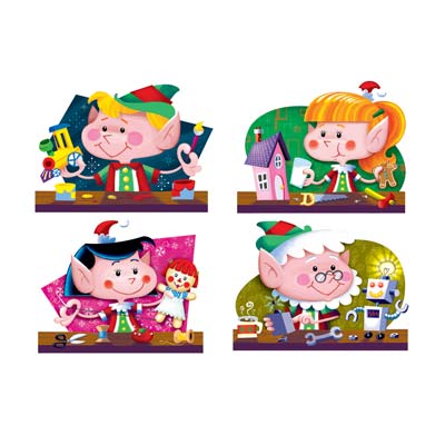 Elf Cutouts 16" 