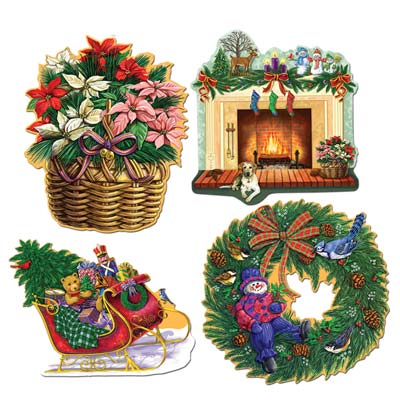 Christmas Holiday Cutouts 16" Christmas Holiday Cutouts 16"
