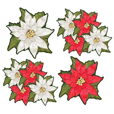 Mini Poinsettia Cutouts 4�"