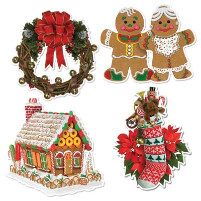 Home For Christmas Cutouts 16"