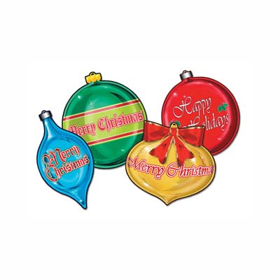 Christmas Ornaments Cutouts 16" 