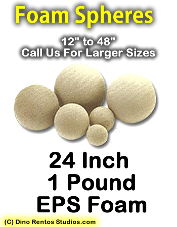 EPS Foam Sphere 24 Inch - 1 lb Density