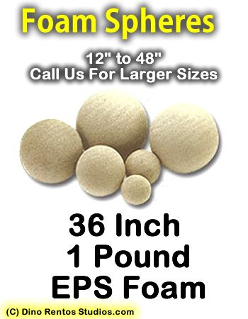 EPS Foam  Sphere 36 Inch - 1 lb Density