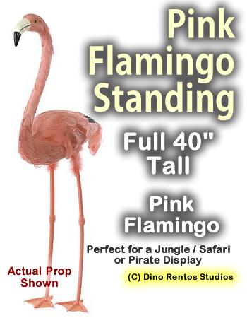 40" Pink Flamingo-Prop - 3D
