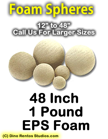 EPS Foam  Sphere 48 Inch - 1 lb Density