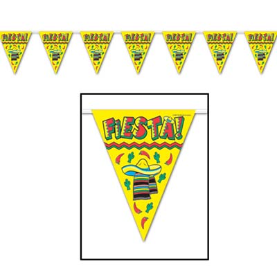 Fiesta Pennant Banner 10" x 12' Fiesta Pennant Banner 10" x 12'