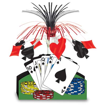 Playing Card Centerpiece 13" Playing Card Centerpiece 13"