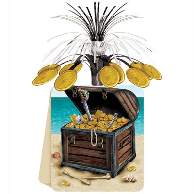 Pirate Treasure Centerpiece 13" Pirate Treasure Centerpiece 13"