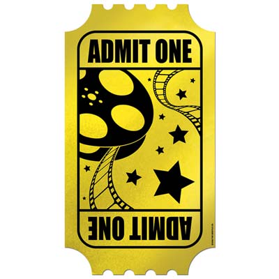Foil Golden Ticket 15" Foil Golden Ticket 15"
