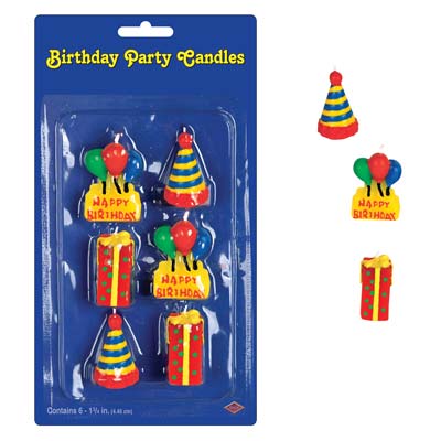 Birthday Party Candles 1¾" Birthday Party Candles 1¾"