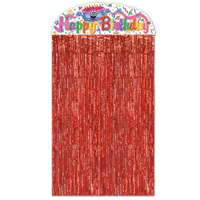 Birthday Cake Character Curtain 4' 6" x 3'